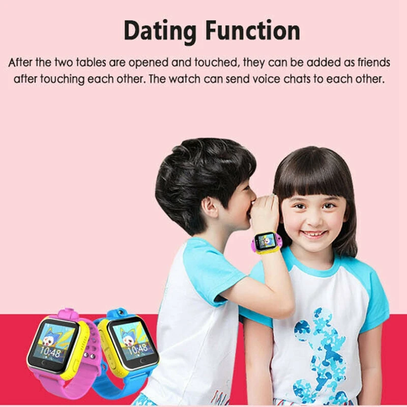 Children Smart Watch Press Screen 3G with Rotatable Camera GPS Anti-Lost Wrist Watch IP67 Waterproof