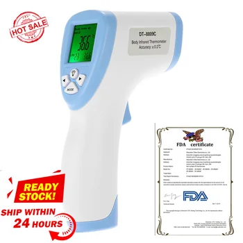 

Digital Baby/Adult Thermometer LCD Non-contact IR Infrared Forehead High Accuracy Temperature Measurement Hold Function