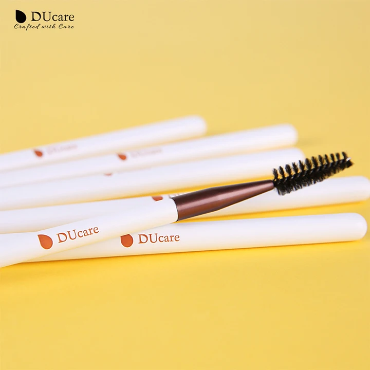 DUcare 6 шт. тени для век макияж кисти набор Pro черные тени для век Смешивание кисти для макияжа бровей мягкая синтетическая кисть для волос