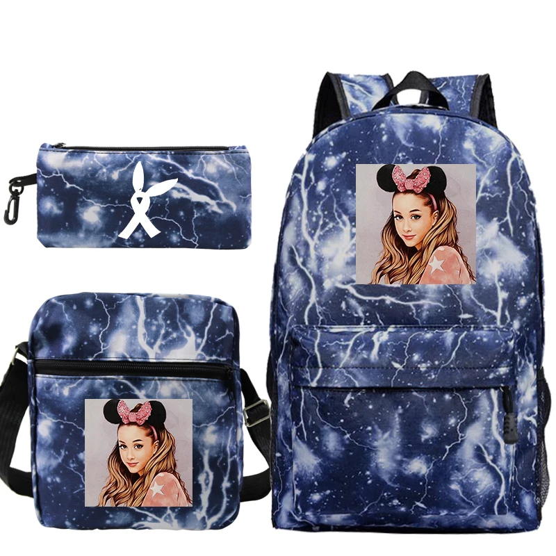 Новая сумка Mochila Ariana Grande, рюкзак с принтом, школьная сумка для мальчиков и девочек, дорожная сумка, рюкзак для ноутбука-подростка, пеналы для ручек - Цвет: bagpack 16