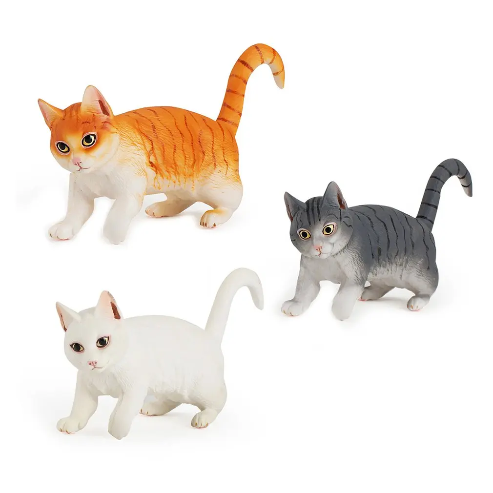 

Miniature Farm Realistic Cat Figurines Toys Educational Animal Model Cat Figures Toy Set Decoration and Party Favors