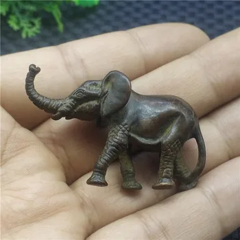 

Creative Retro Solid Animal Statue Small Copper Ware Copper Ornament Micro Sculpture Tea Pet Elephant Feng Shui Copper Ware