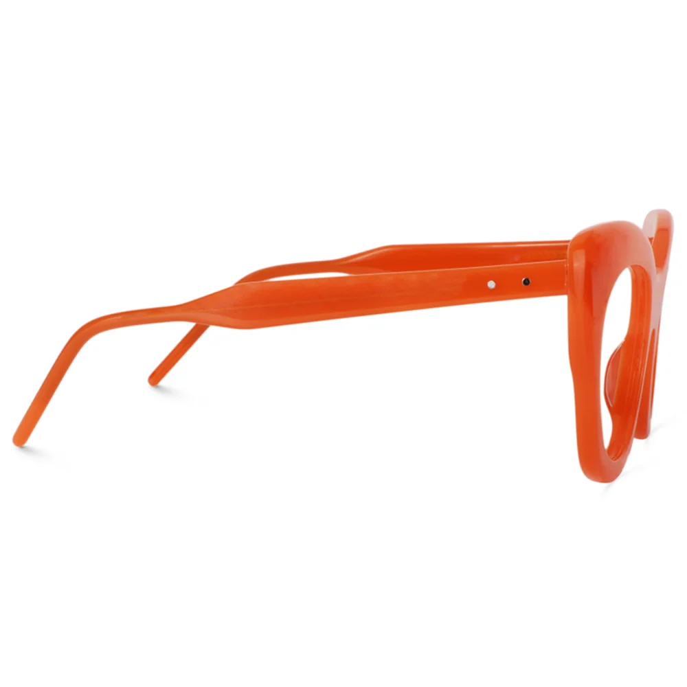 Zeelool Acetate Pop Color Cat-Eye Glasses Frame with Non-prescription Clear Lens Maria ZOA01451