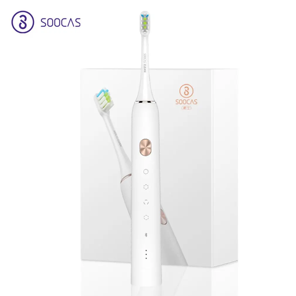 

USB Rechargeable Battery Electric Toothbrush with Pressure Sensor Universal Protective Clean Plaque Control DROPSHIPPING