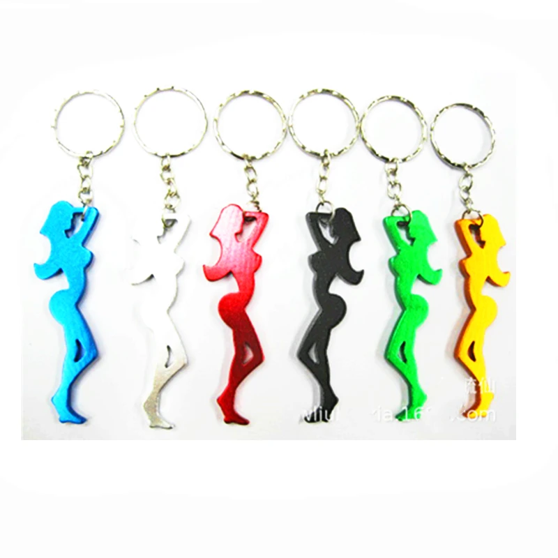 

Beautiful Girl Bottle Opener Keychain Pendant Screwdriver