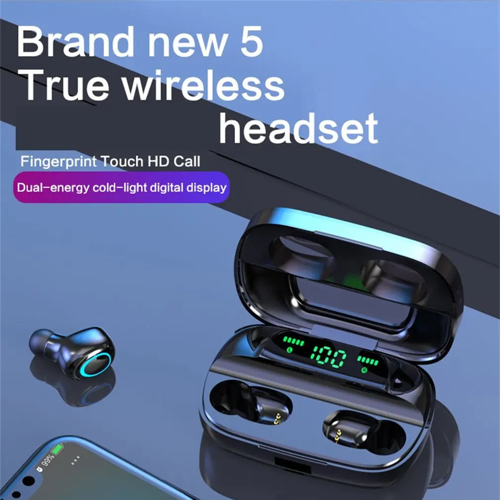 S11 Wireless Earphones With Charging Case Touch Control Earbuds 9D Stereo Music Headset 3500Mah Power Bank