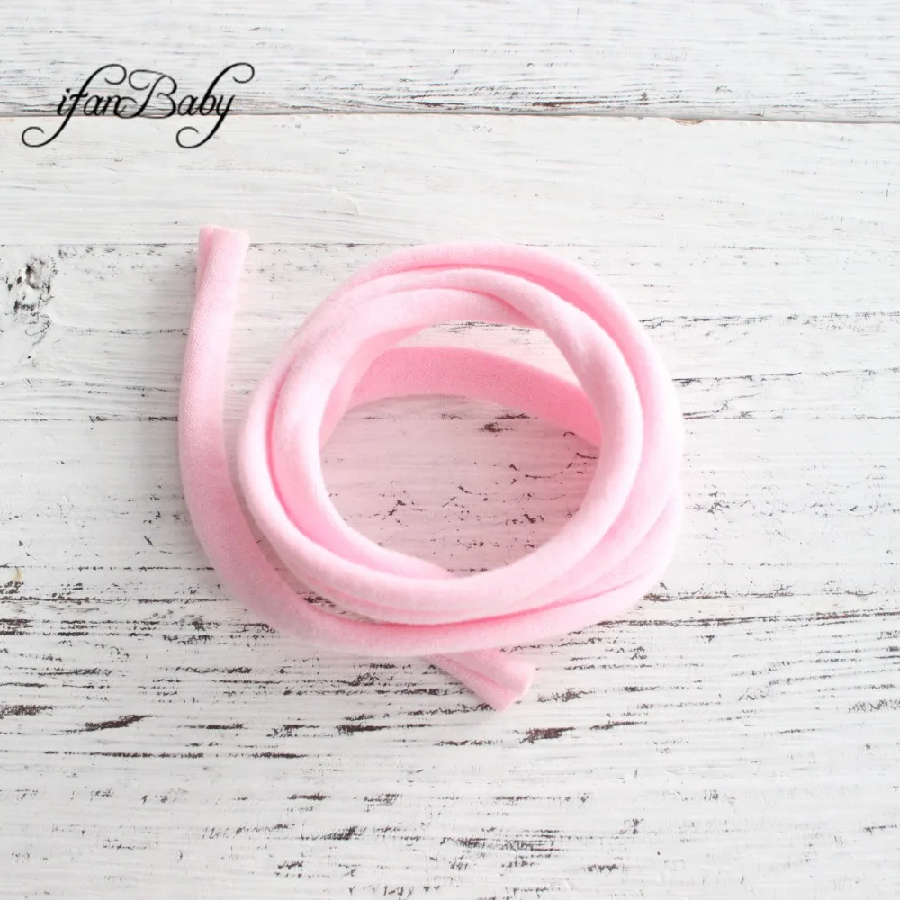 nylon headband back tie soft  elastic headband fit all kids girl adult hair accessories (11)