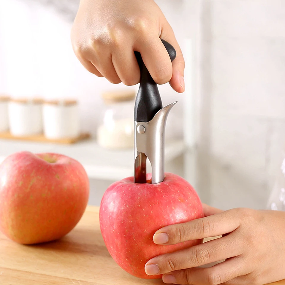 Stainless Steel Fruit Corer Remover Apple Corer Pear Fruit Vegetable Tools Core Seed Remover Cutter Seeder Slicer Kitchen Gadget