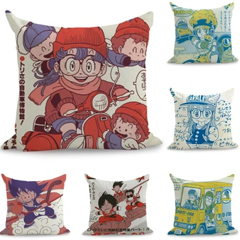 

Retro Akira Toriyama Drangon Ball Comics Pillows Linen Couch Seat Cushion Throw Pillow Home Decor Gift