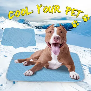 

Pet Dog Self Cooling Mats Summer Gel Pad Blanket Pet Dog Cat Heat Relief Car Seat Ice Silk Mat Pet Cooling Non Sticking Blanket