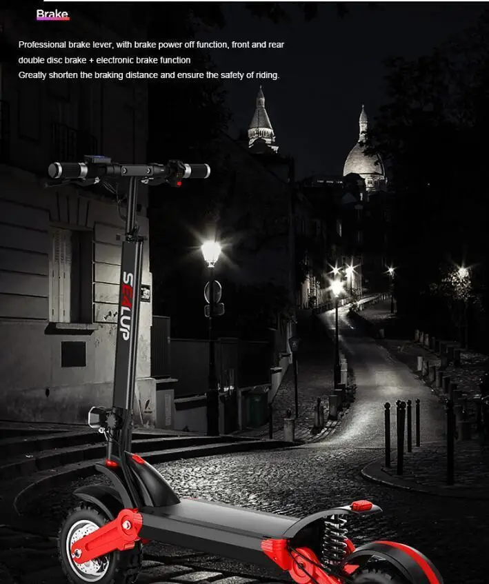 Foldable Electric Skateboard Two Wheels Electric Scooters Off Road Single Drive 500W 48V 35KMH Powerful Electric Bike (16)