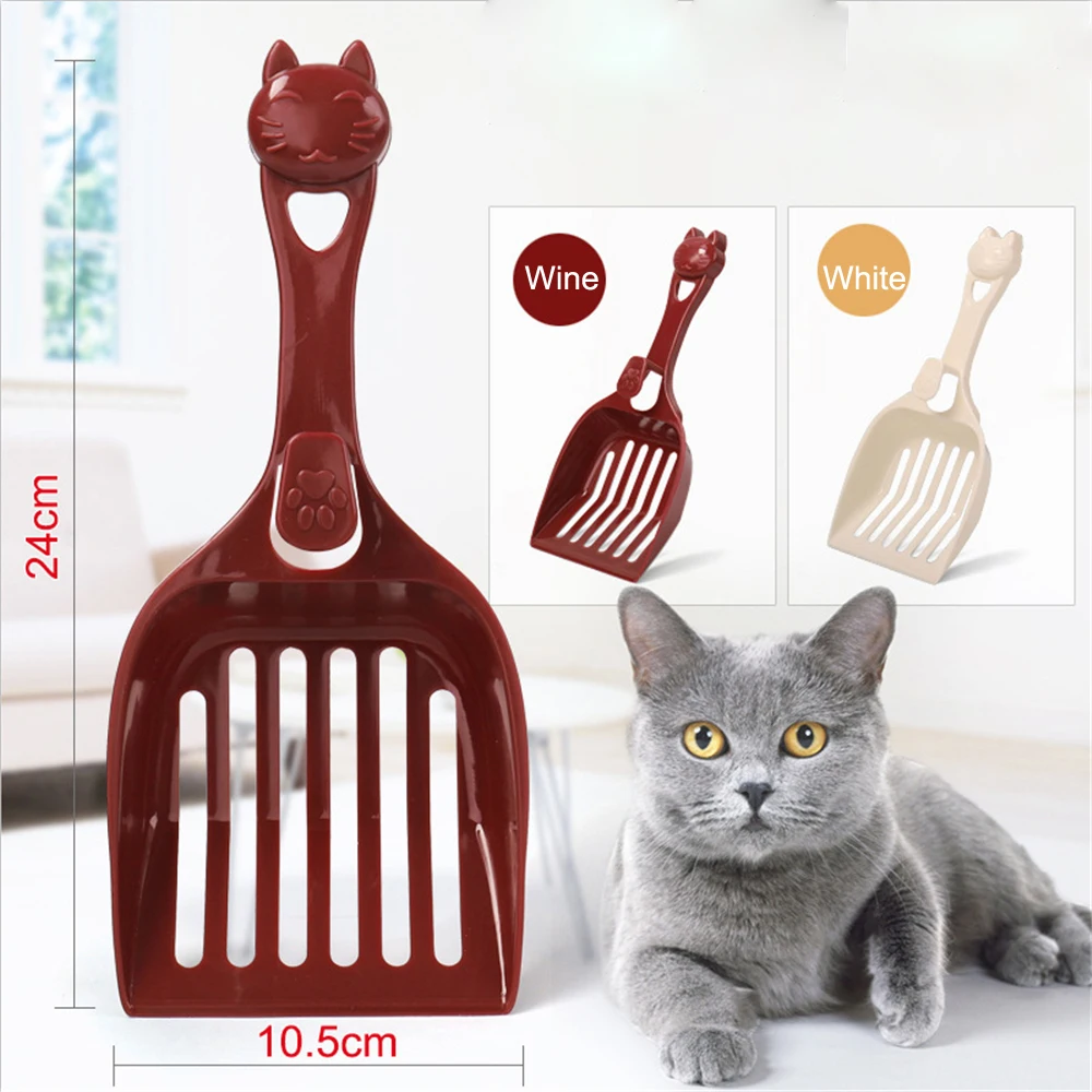 Durable Pet Dog Cat Plastic Cleaning Tool Puppy Kitten litter Scoop Cozy Sand Scoop Poop Shovel Product For Pets Cat Supplies (1)