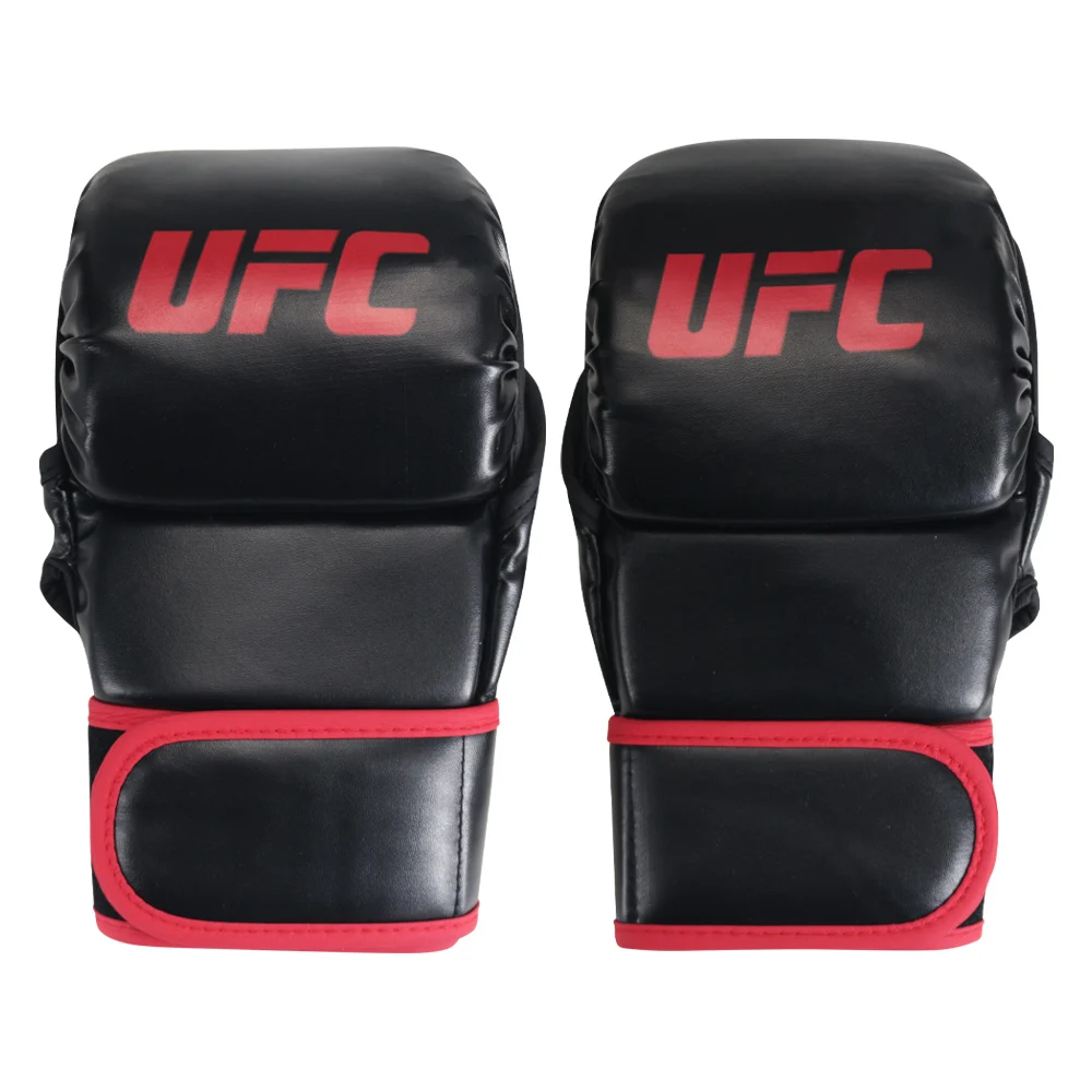 Men's Half-finger Boxing Gloves MMA Boxing Gloves Kick Boxing Karate Muay Thai Mixed Fighting Gloves Kick Boxing Training Gloves