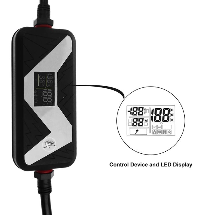 Тип 2 IEC62196-2 портативный EV зарядное устройство 10A 13A 16A 20A домашний электрический автомобиль зарядный кабель EV быстрое зарядное устройство