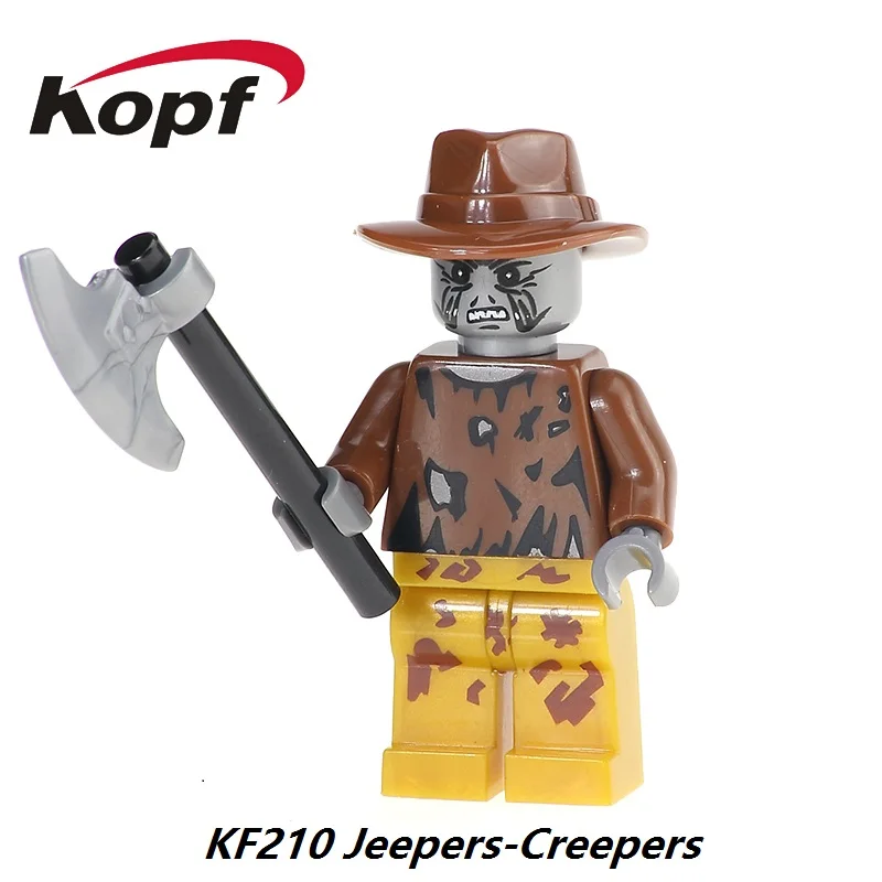 Ужас Тема фильма KF366 одной продажи Американский Crazy человек Foxmask вот Jonney Салли кирпичи, строительные блоки, игрушки для детей - Цвет: KF210 Without Box