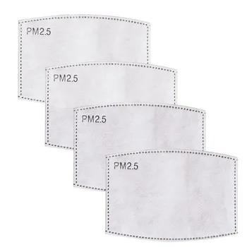 

Mask Pad PM2.5 Activated Carbon Filter Replaceable Pad Mouth Mask Filter Paper Anit-polution Pad For Mask For Adult Children