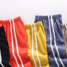 Детские летние противомоскитные штаны в новом стиле г. Хлопковый фонарь в Корейском стиле для мальчиков Детские Капри