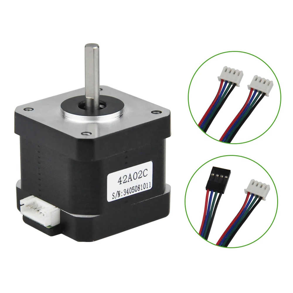 Шаговый двигатель Rtelligent Nema 17 38 мм 42 двигателя 42bygh 42N. См (59 5 унций. Дюйм) 4 свинца шаговый для 3D принтера печати