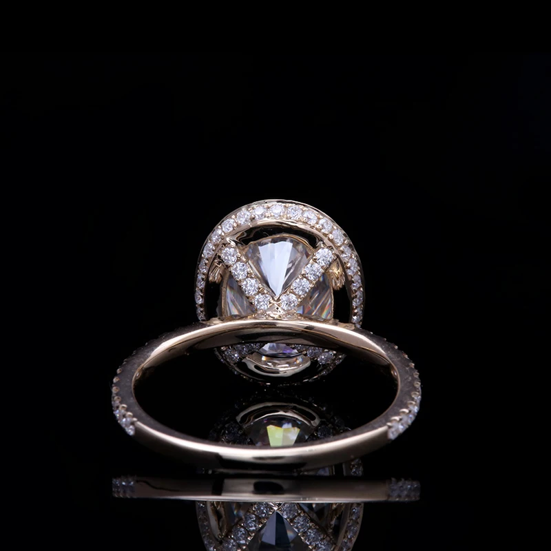 AEAW 0.5ct 1.0ct 1.5ct круглая огранка 14 к белое золото Муассанит кольцо половина полная вечность размеры оригинальные ослепительные женские ювелирные изделия