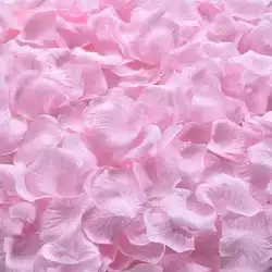 Vibrant Artificial Silk Rose Petals for Romantic Wedding and Event Decoration (Light pink)