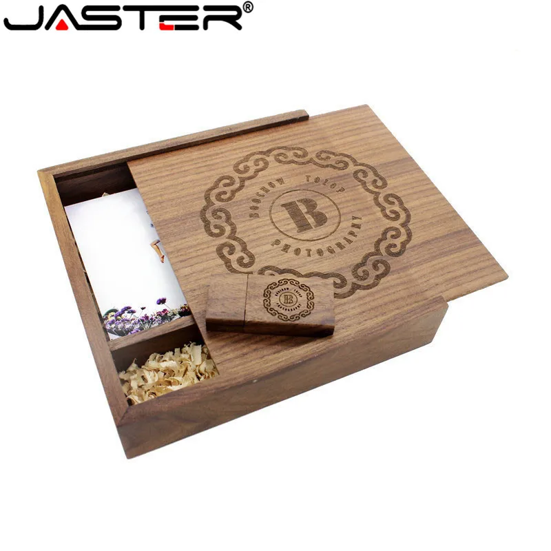 Деревянный USB флеш накопитель JASTER 2 0 с логотипом сделай сам на заказ кленовый