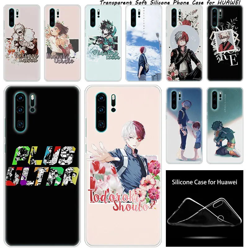 Силиконовый чехол с аниме Моя геройская Академия для Huawei NOVA 3 3i 5 5i P20 P30 Pro P9 P10 P8 Lite