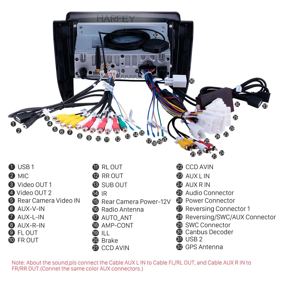 Harfey Android 9,0 gps навигация автомобильное радио для Toyota Allion 2007- 9 дюймов Bluetooth HD сенсорный экран Carplay поддержка DAB