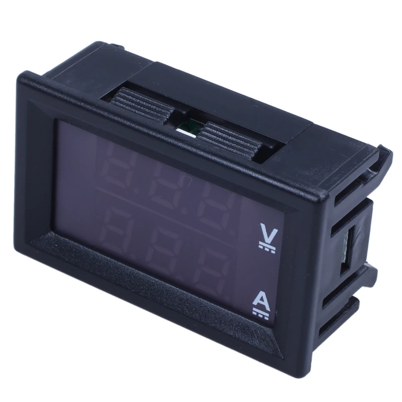Промо-акция! DC0-100V 10A светодиодный DC двойной дисплей цифровой измеритель напряжения тока головка с тонкой настройкой