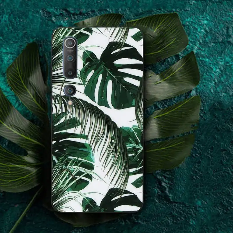 YNDFCNB Palm tree Leaves Plant Flower Phone Case for RedMi note 4 5 7 8 9 pro 8T 5A 4X case xiaomi leather case color