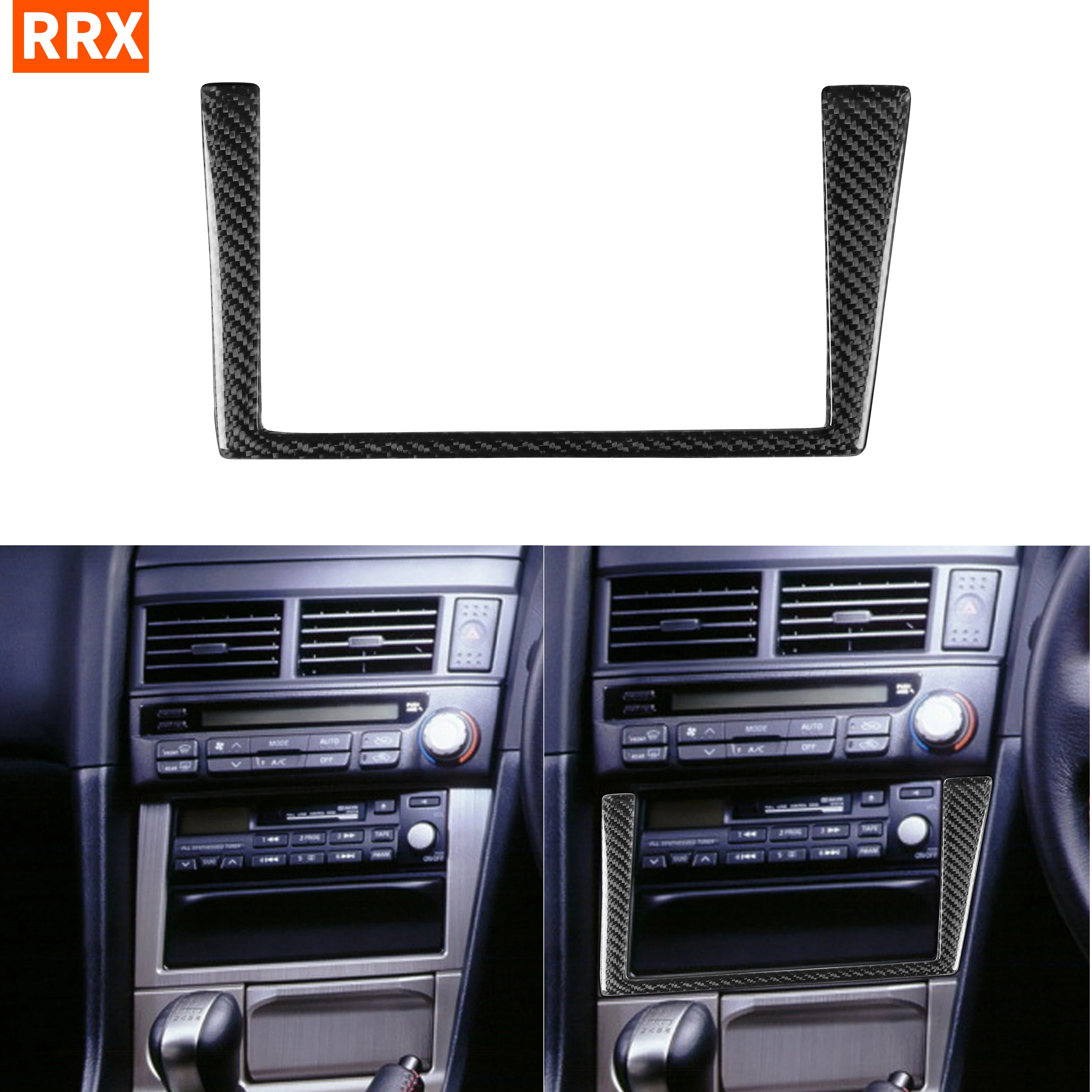 For Nissan Skyline Gtr R34 V Spec Bnr34 Accessories Carbon Fiber Car Gearbox Gear Shift Panel Surround Modified Paste On Car Kit Interior Mouldings Aliexpress