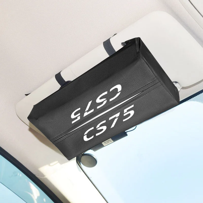 Заднем сиденье автомобиля подвесная коробка для Changan cs75 ткани чехол коробка контейнер салфетки бумаги держатель мешка Коробки