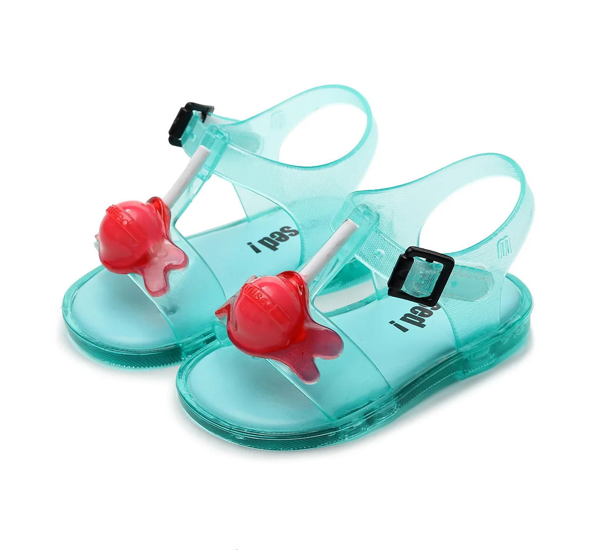 Princepard Summer Sandals Little Girl Cute Sandals Ice Cream Iollipop Girls Shoes Comfortable Transparent Beach Shoes