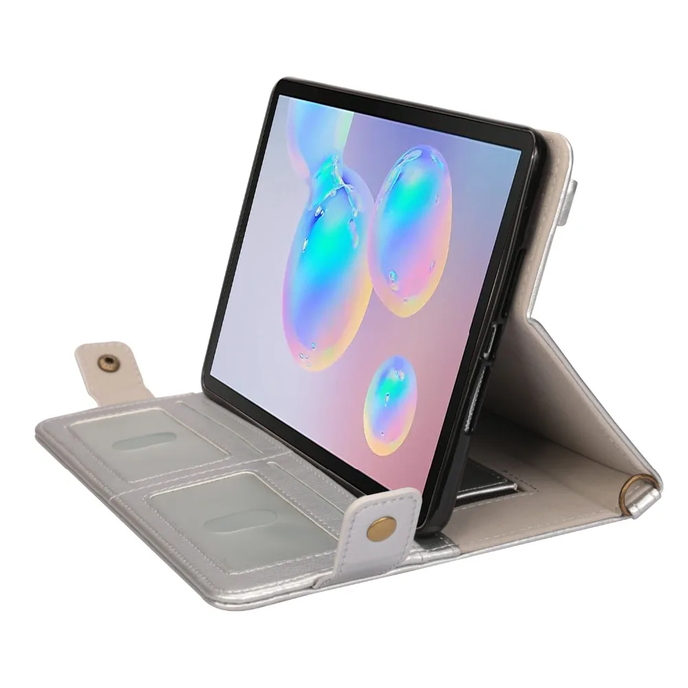 Для samsung T860 T865 чехол Tab S6 10,5 дюймов ремень через плечо сумка для переноски дизайнерский кожаный чехол держатель ручки для карточек модный бизнес