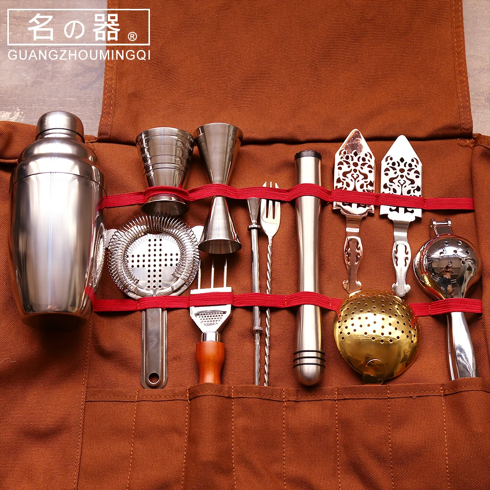 

Top Creative Luxury Bartender Kit Cocktail Portable Wine Mixer Set Combination Wine Set Portable Kit