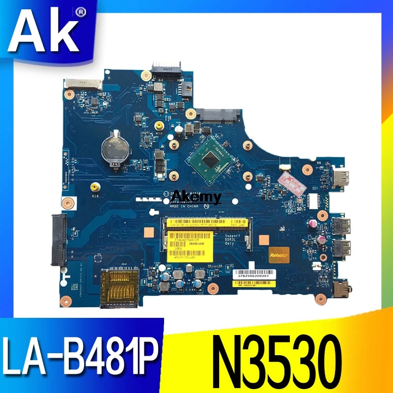 

Laptop motherboard for DELL Inspiron 15 3531 PC Mainboard N3530 CPU 0Y3PXH LA-B481P full tesed DDR3
