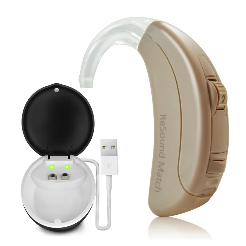 GN Resound MA1T70-V BTE цифровой слуховой аппарат простой в использовании умеренные сильные потери мини слуховые аппараты звуковые усилители - Цвет: MA1T70V w charger