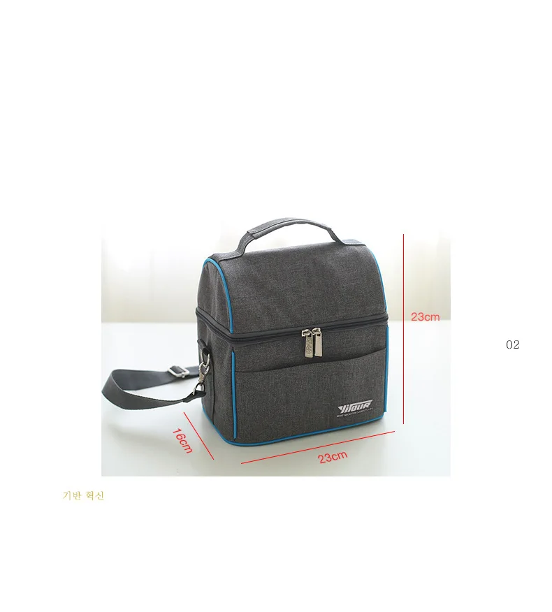 Стиль ручной тепловой мешок 900D Оксфорд ткань ланч бокс мешок Толстая холодная сумка для еды с теплоизоляцией напрямую от производителя продажи