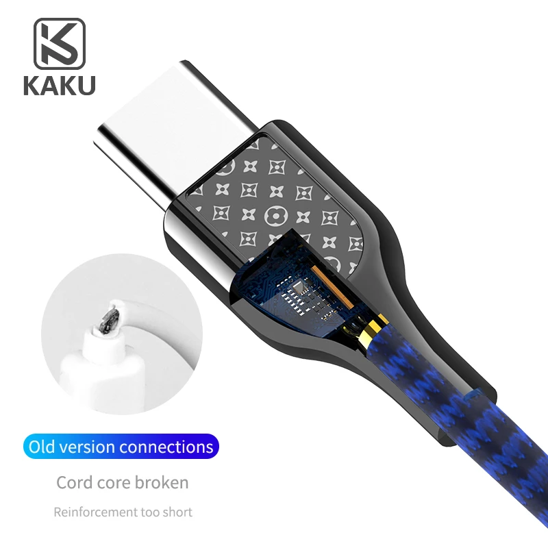 KAKU 3.2A зарядный кабель usb type c для huawei mate 20 pro, быстрый кабель для зарядки usb C, быстрая зарядка для Xiaomi USB-C, зарядное устройство