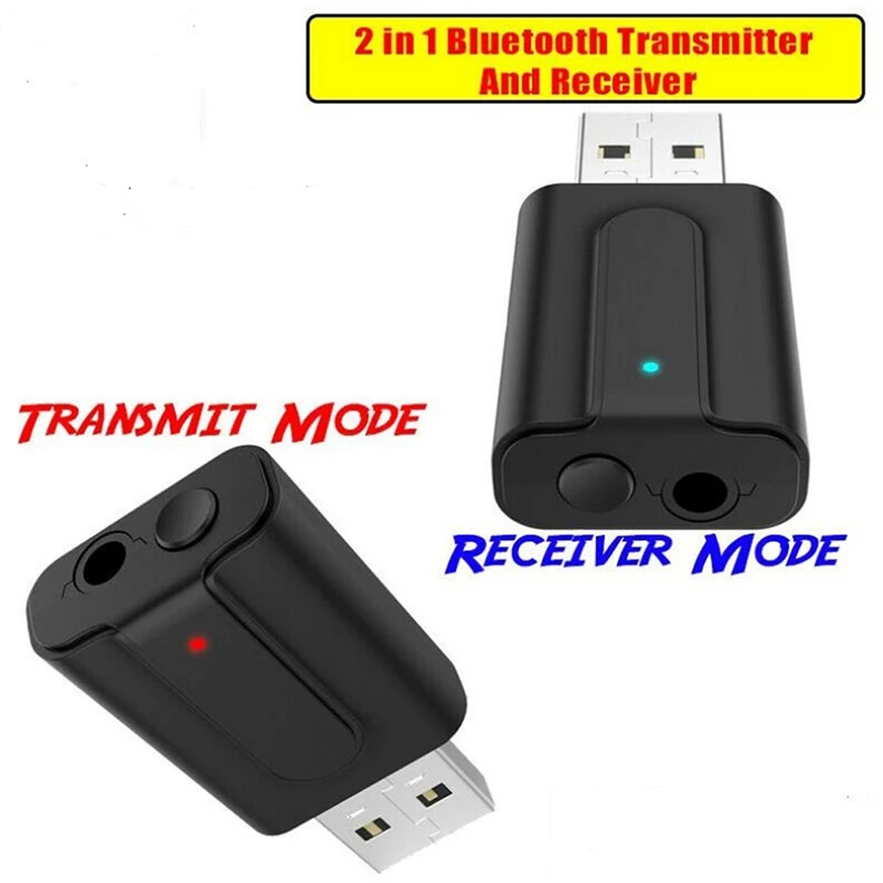 Портативный Два в одном USB Bluetooth 5 1 передатчик и приемник ТВ компьютер