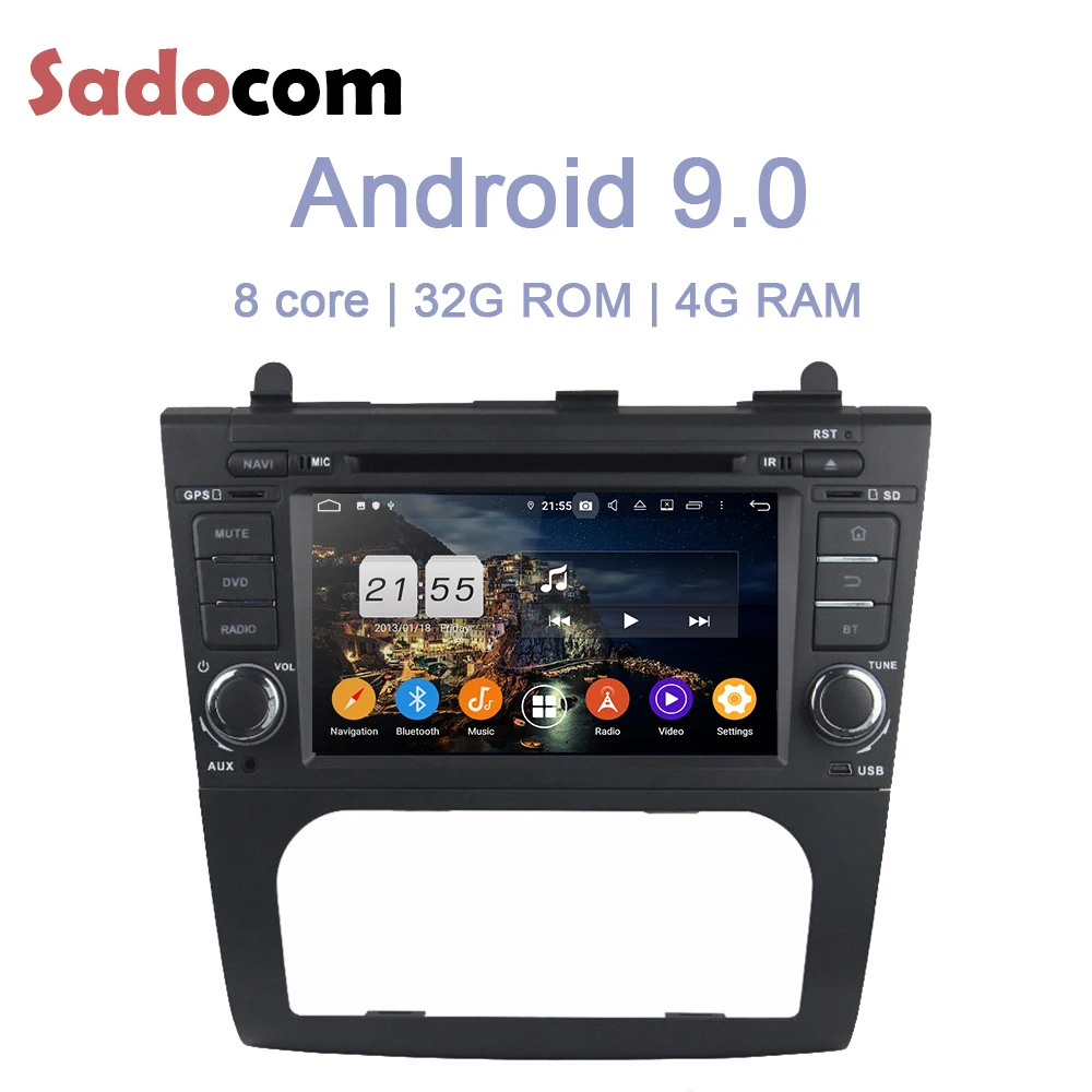 Автомобильный DVD плеер DSP TDA7851 Android 9 0 4 Гб ОЗУ + 32 ПЗУ GPS Glonass радио Wi Fi Bluetooth для Nissan
