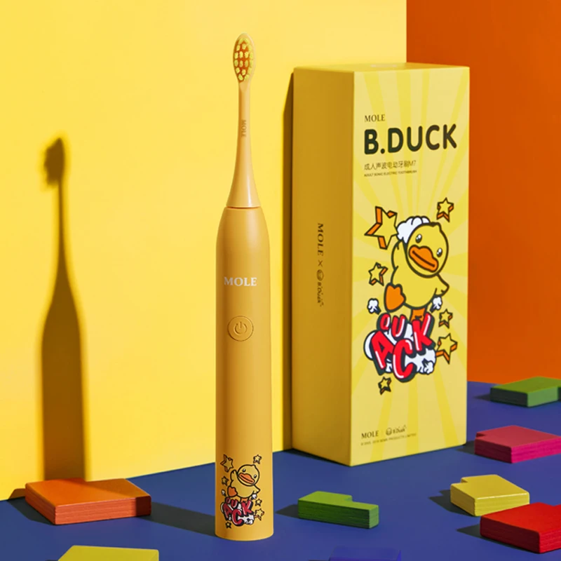 Электрическая зубная щетка B.Duck перезаряжаемая звуковая 5 режимов стандарта IPX7