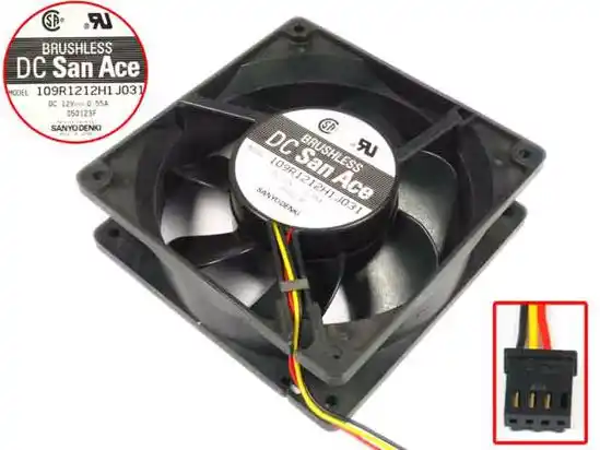 Original For Sanyo 109R1212H1J031 12038 DC12V 0.55A cooling fan radiator fan Axial Fan Original For Sanyo 109R1212H1J031 12038 DC12V 0.55A cooling fan radiator fan Axial Fan