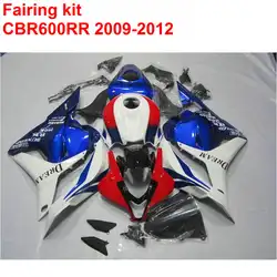 Ико качество Лидер продаж комплект обтекателей для HONDA CBR600RR 2009 2010 2011 2012 CBR 600 RR 09-12 синих красный, Белый ABS Обтекатели XF37