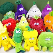 Новые фрукты овощи серии клубника брокколи банан арбуз вишня банан Гриб Мягкие плюшевые куклы игрушки для детей