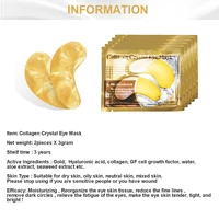 US 20Packs 24K Gold Crystal Collagen Eye Mask Patch Pad Moisturizing Anti Aging Puffiness Dark Circle Remover Eye Bags Skin Care 4