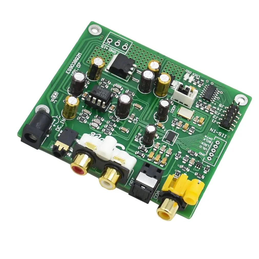 Q9038 Q2M Assemble Parts ES9038Q2M I2S DSD Fiber Coaxial Input Decoder Board DAC Audio Finished Board