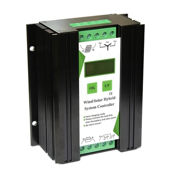 

HTHL-12/24V Wind And Solar Complementary Charge Controller Light/Timer Control Lcd Monitor Wind Turbine Solar Panel Charger (600