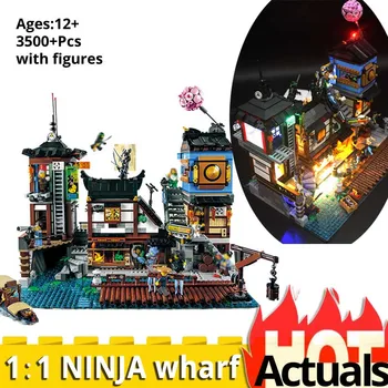 

70657 Ninjagoes Series Go The City Docks Model Building Blocks Brick Educational Toys For Children lepines 06083 Christmas Gift