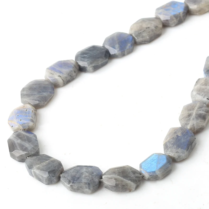 

Natural AA Grade Genuine Blue Rainbow Labradorite Flat Rectangle 10*20mm Beads For Jewelry Making DIY Bracelet Necklace Earrings