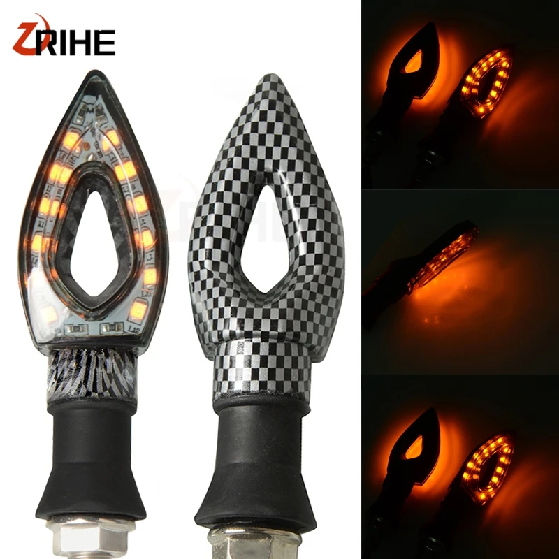 

For Kawasaki ZX14R ZX-10R ZX-6R ZX-12R Z750 Z1000 Z900 Universal LED Motorcycle motobike Turn Signal Lights Indicators Lights